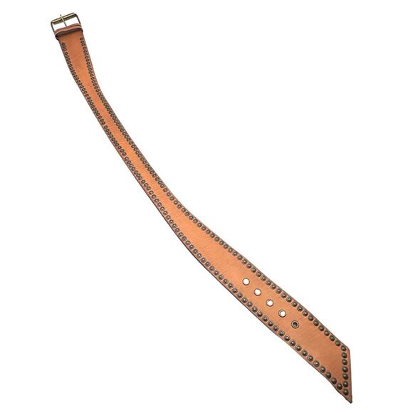BOHO women\'s asymmetrical studded leather belt - SIZE M - MEDIUM main image 6